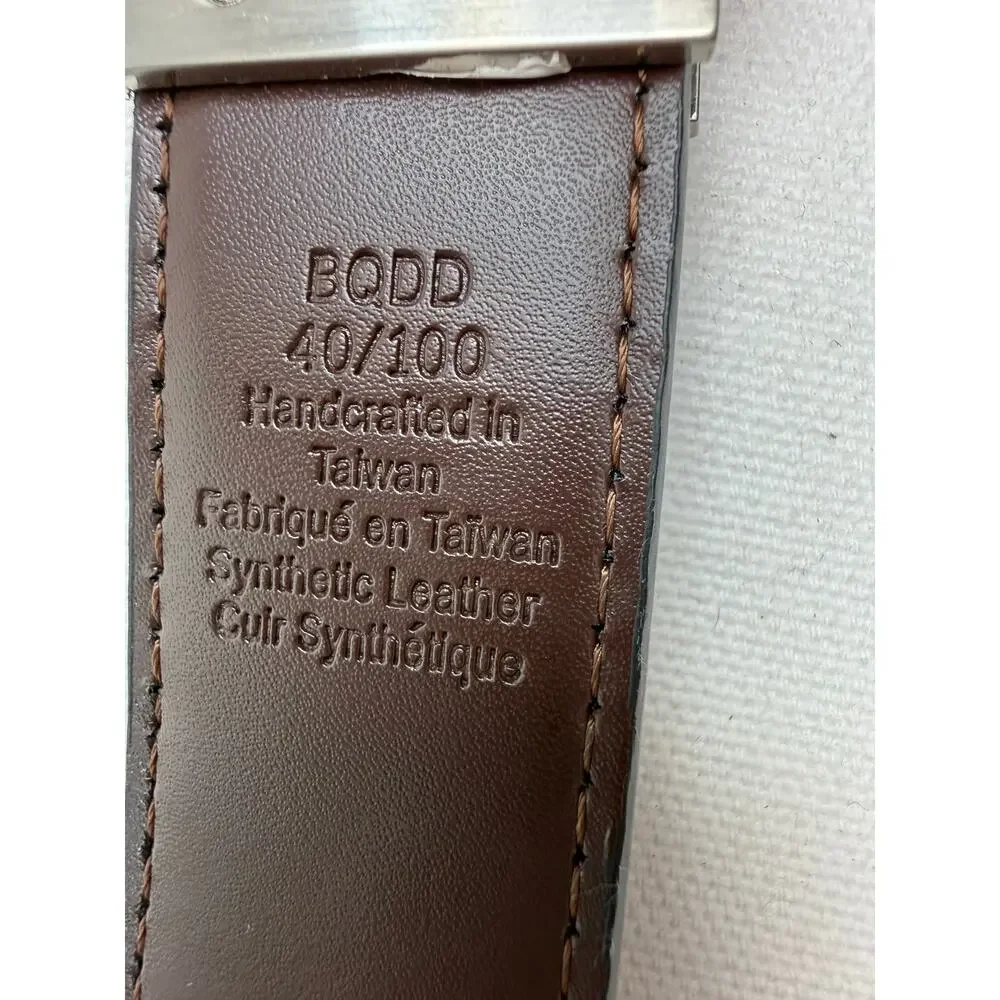 Vintage Y2K Tommy‎ Hilfiger Reversible Belt Navy Brown 40” Made in Taiwan